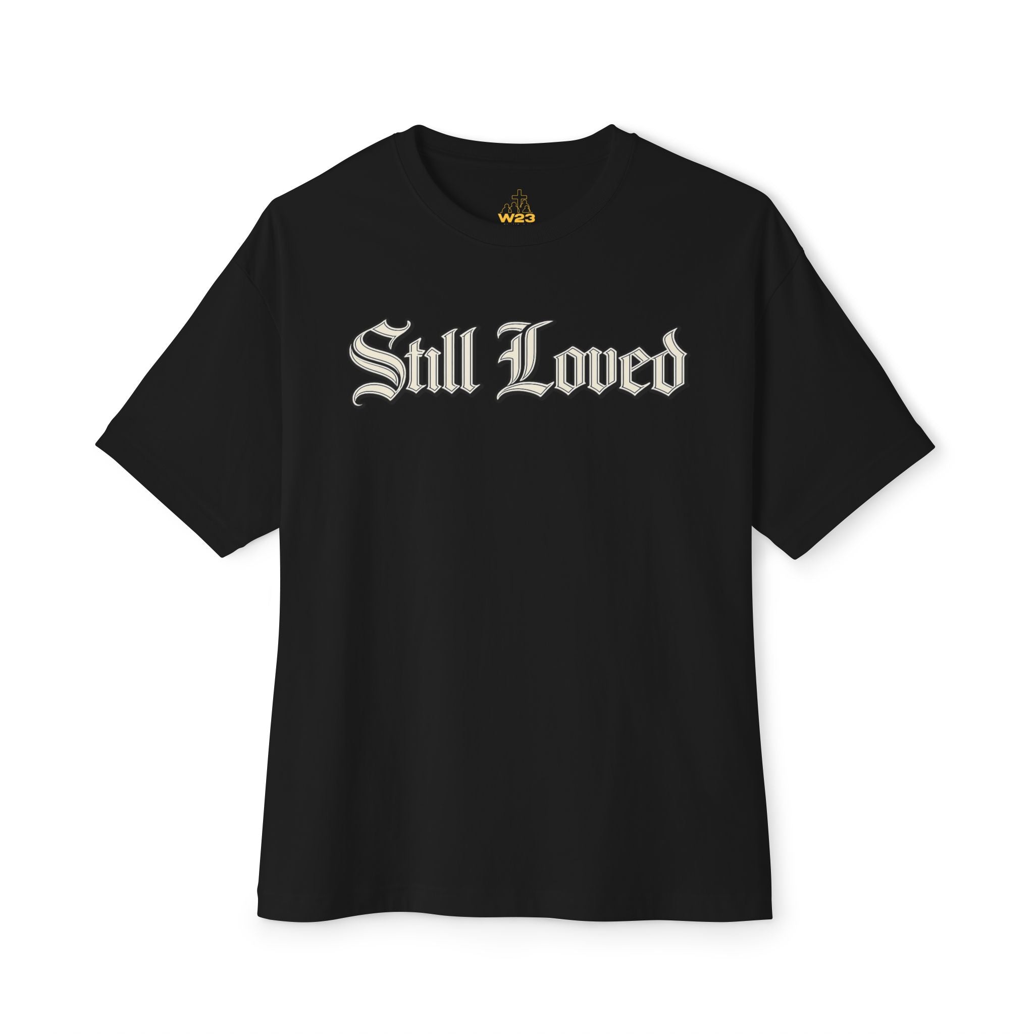 Still Loved. Chrome Outline Oversized Boxy Tee