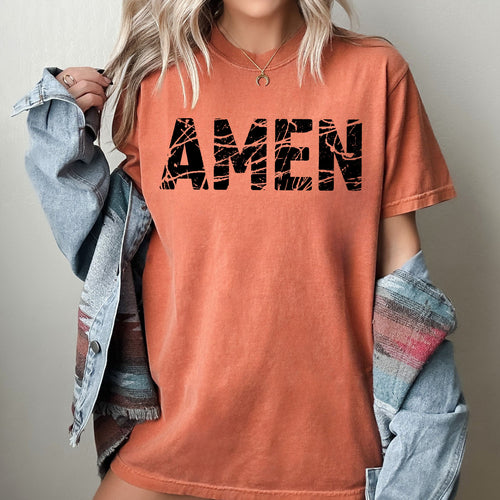 Amen, Christian, Jesus, Vintage, Western, Witch, Aesthetic, Meme, Halloween, Costume, Tshirt Comfort Colors T-Shirt